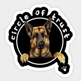 Circle of trust - German Shepherd Sticker